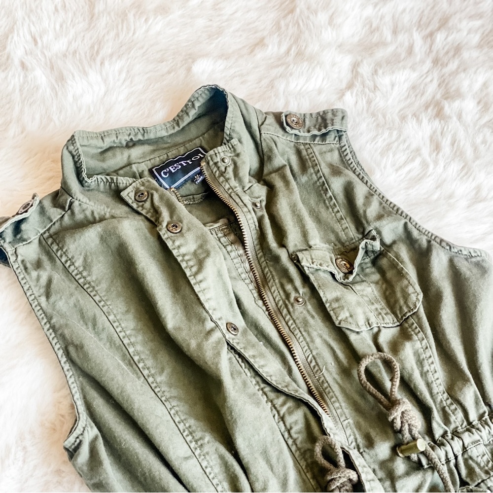 M - Olive Utility Vest